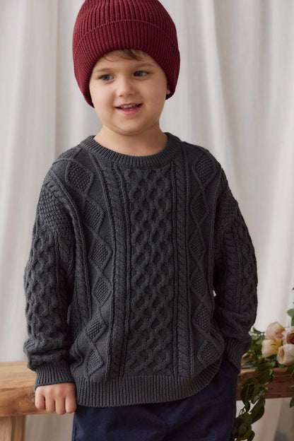 Sawyer Knit Jumper - Umber | Jamie Kay