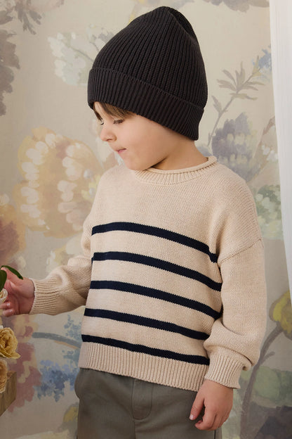 Jackson Knitted Jumper - Jackson Stripe | Jamie Kay