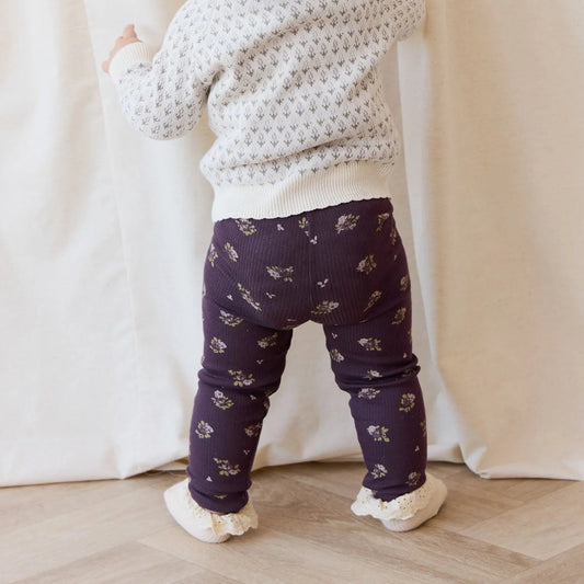 Simone Huckleberry Ribbed Leggings | Jamie Kay