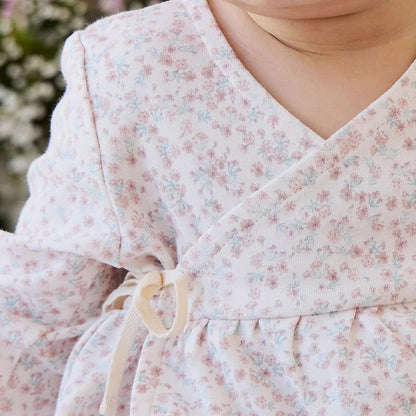 Clemence Wrap Top - Fig Floral | Jamie Kay