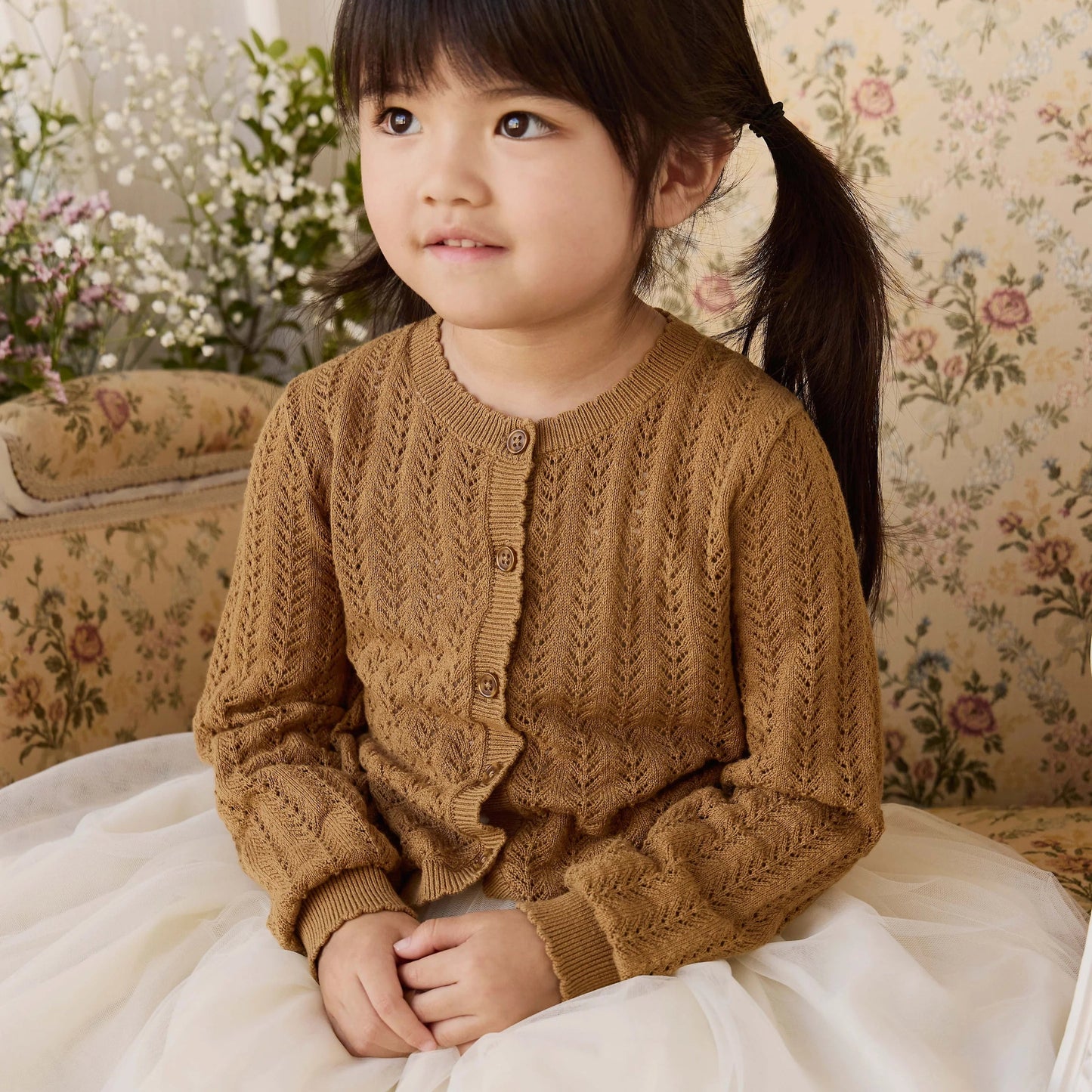 Maxine Knitted Cardigan - Antique Bronze | Jamie Kay