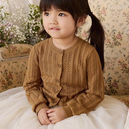 Maxine Knitted Cardigan - Antique Bronze | Jamie Kay