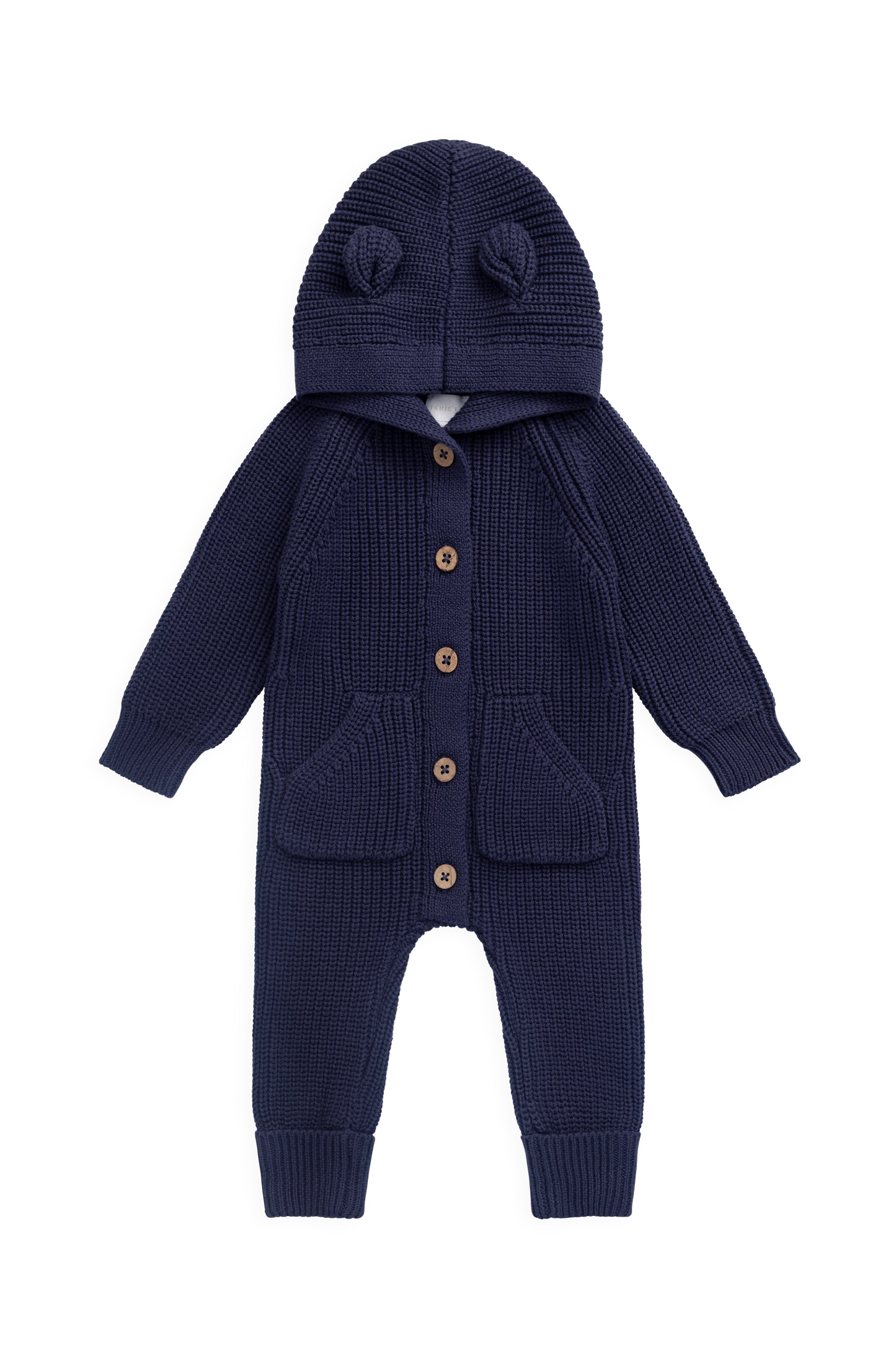 Bear Knit Onepiece - Navy | Jamie Kay