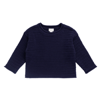 Eugene Knitted Jumper - Marine | Jamie Kay