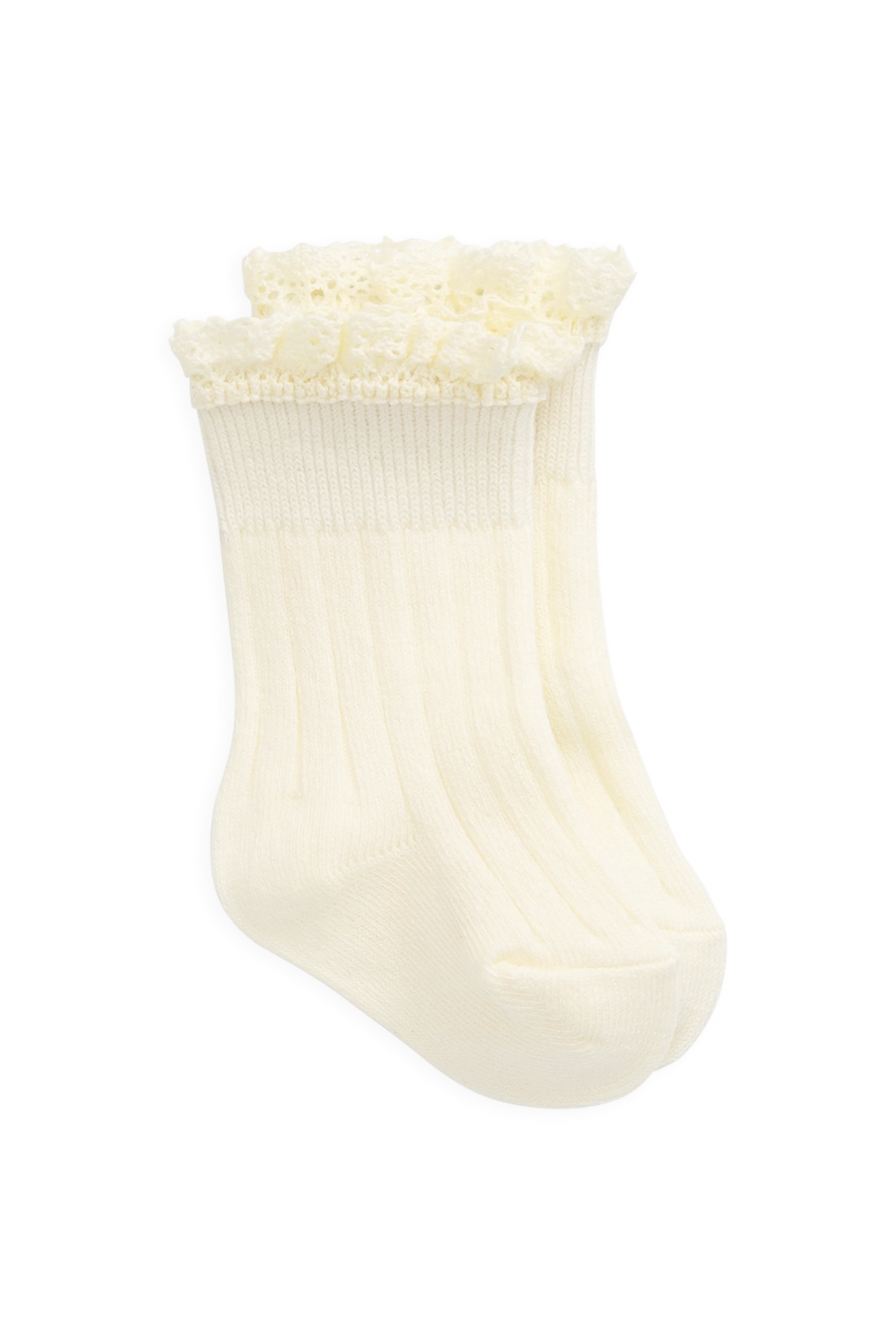 Harper Knee High Sock - Parchment | Jamie Kay