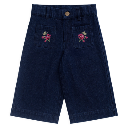 Ines Pant - Deep Sea Denim Orchid Rose | Jamie Kay