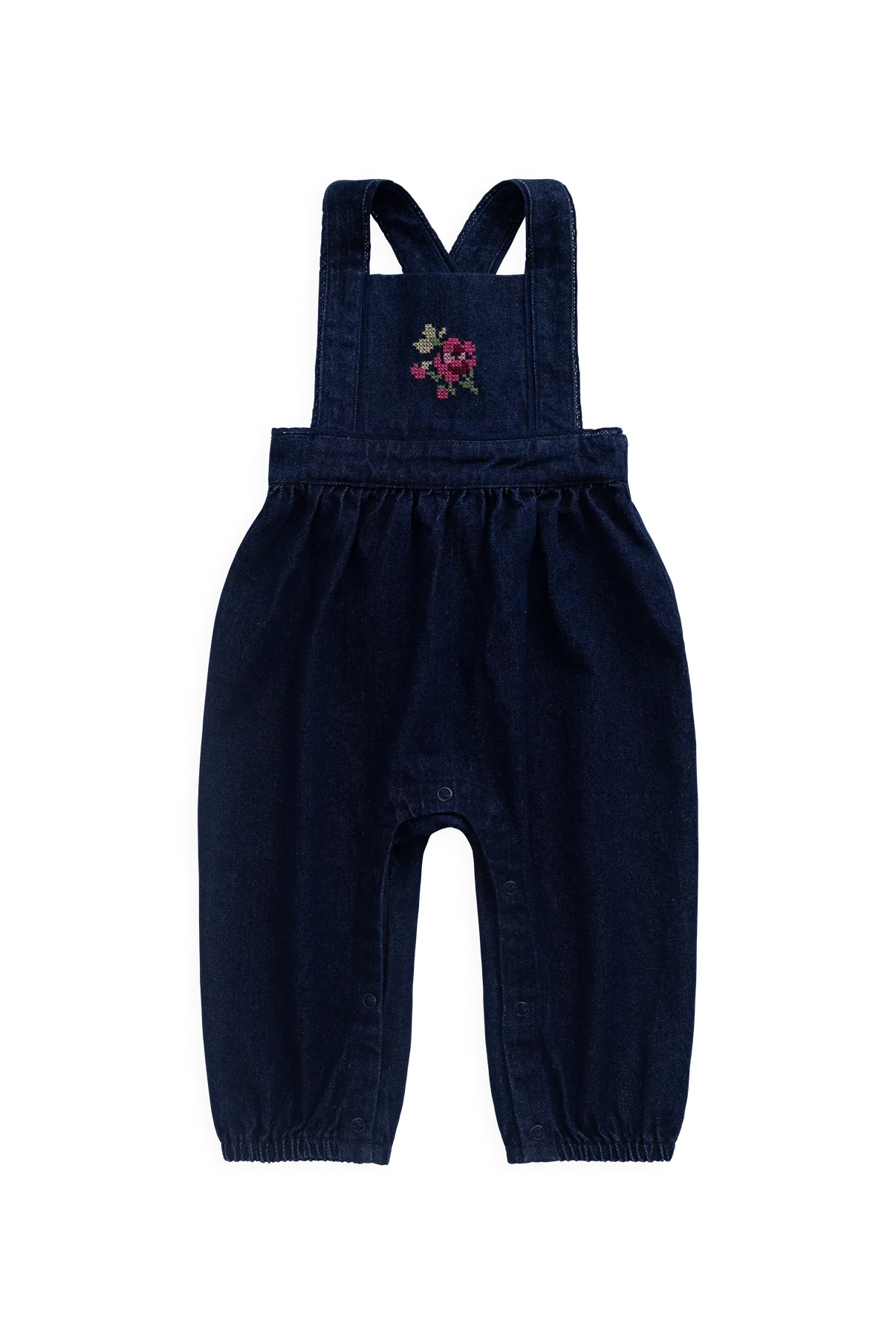 Maylah Overall - Deep Sea Denim Orchid Rose | Jamie Kay
