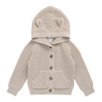 Bear Cardigan - Oat | Jamie Kay