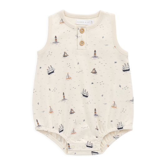 Archie Playsuit - Sailing Day | Jamie Kay