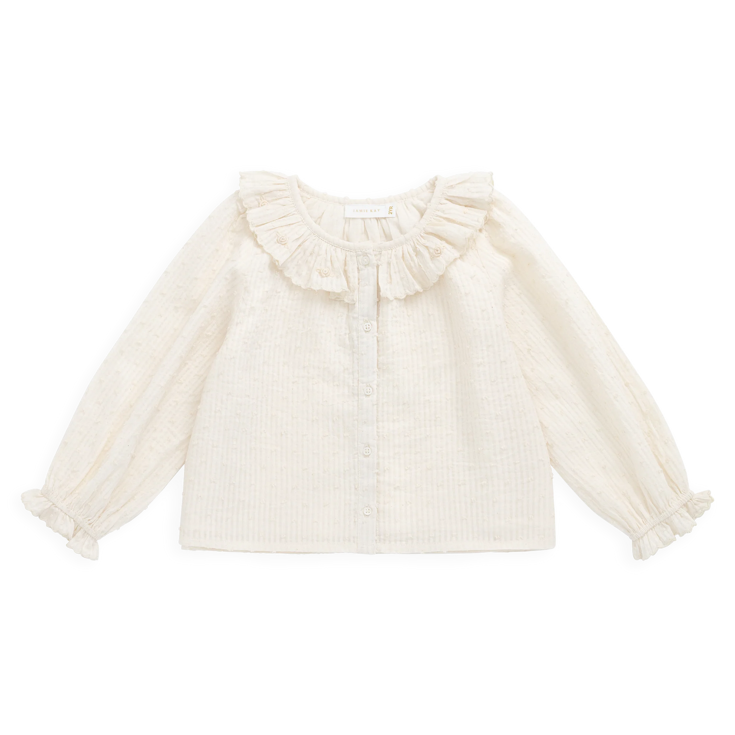 Organic Cotton Cecile Top - Parchment | Jamie Kay