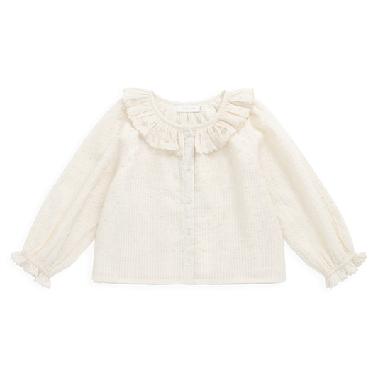 Organic Cotton Cecile Top - Parchment | Jamie Kay