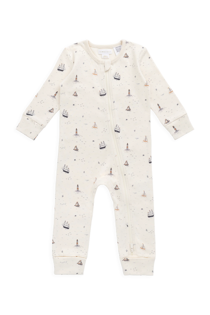 Reese Zip Onepiece - Sailing Day