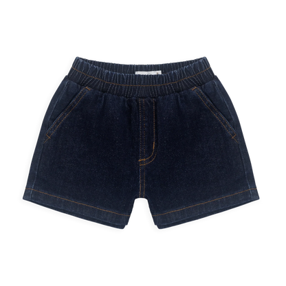 Reid Denim Short - Mid Indigo Denim | Jamie Kay