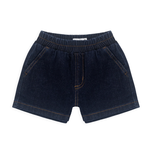 Reid Denim Short - Mid Indigo Denim | Jamie Kay