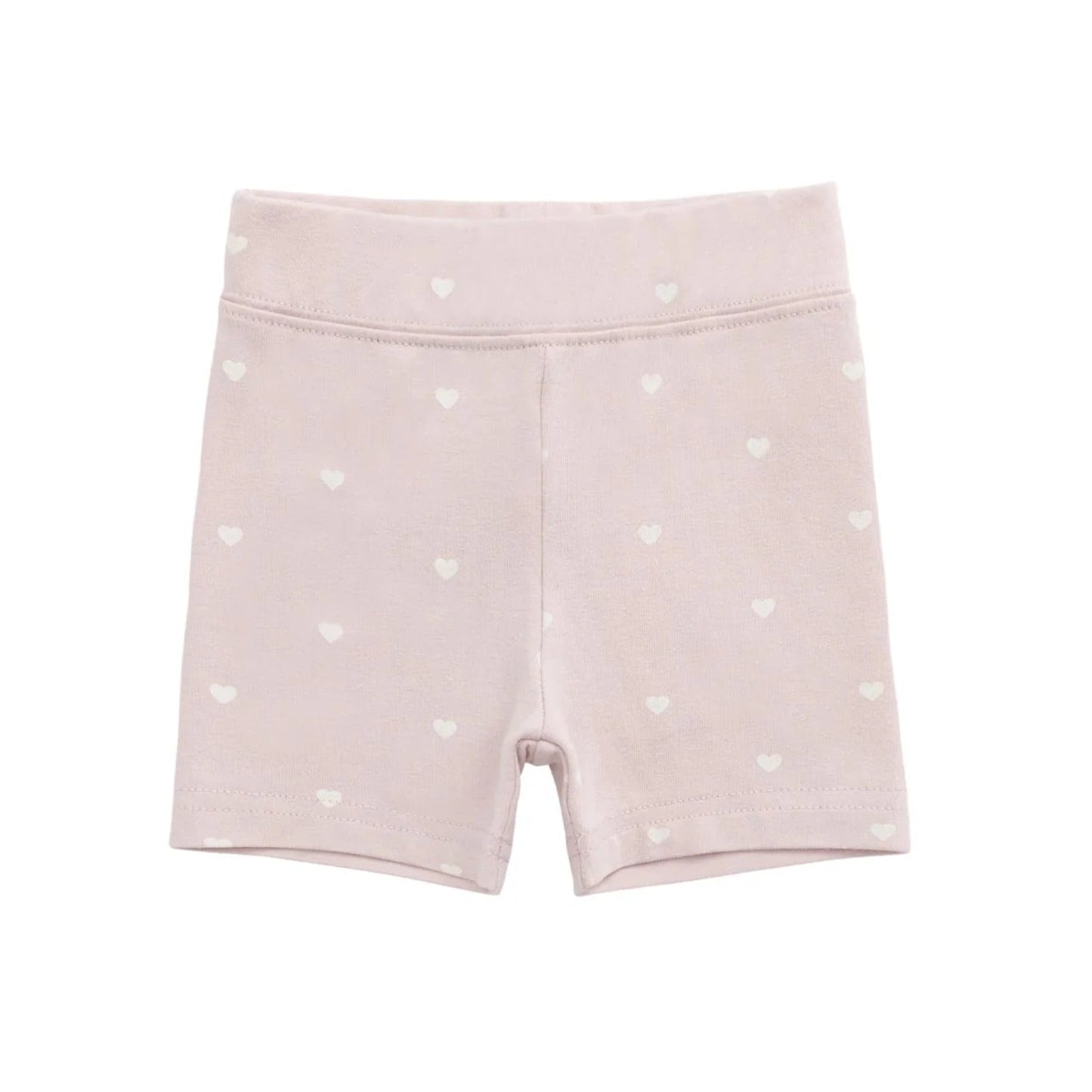 Petite Heart Bike Shorts Old Rose | Jamie Kay