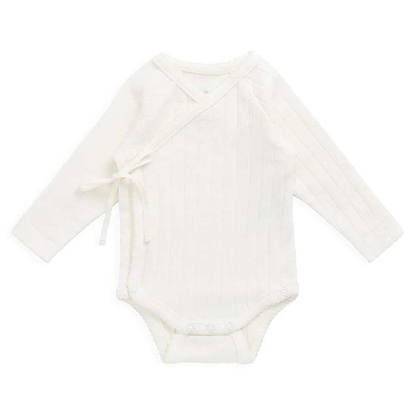 Marina Bodysuit Pointelle Parchment | Jamie Kay