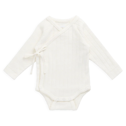 Marina Bodysuit Pointelle Parchment | Jamie Kay