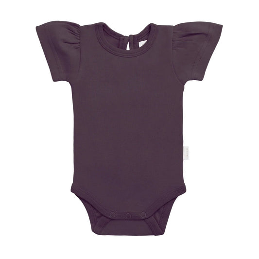 Cap Sleeve Bodysuit - Sugar Plum 6-12M | Jamie Kay