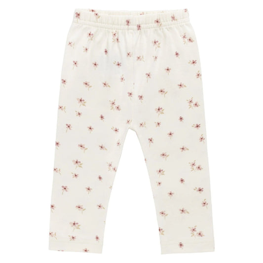 Everyday Leggings - Simple Flowers Egret