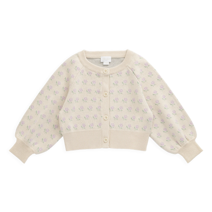 Evie Knitted Cardigan - Vanilla Evie | Jamie Kay