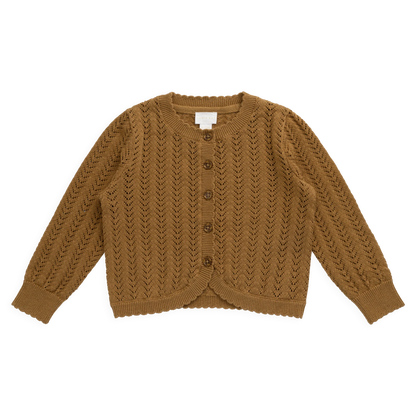 Maxine Knitted Cardigan - Antique Bronze | Jamie Kay