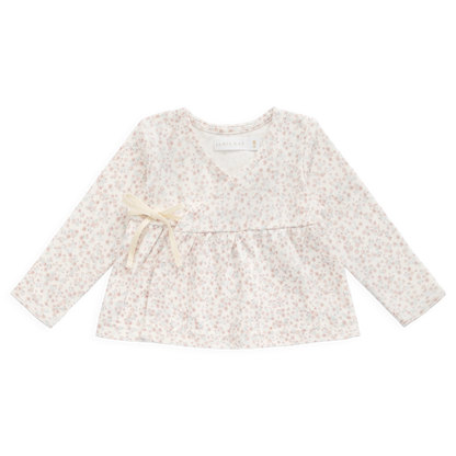 Clemence Wrap Top - Fig Floral | Jamie Kay