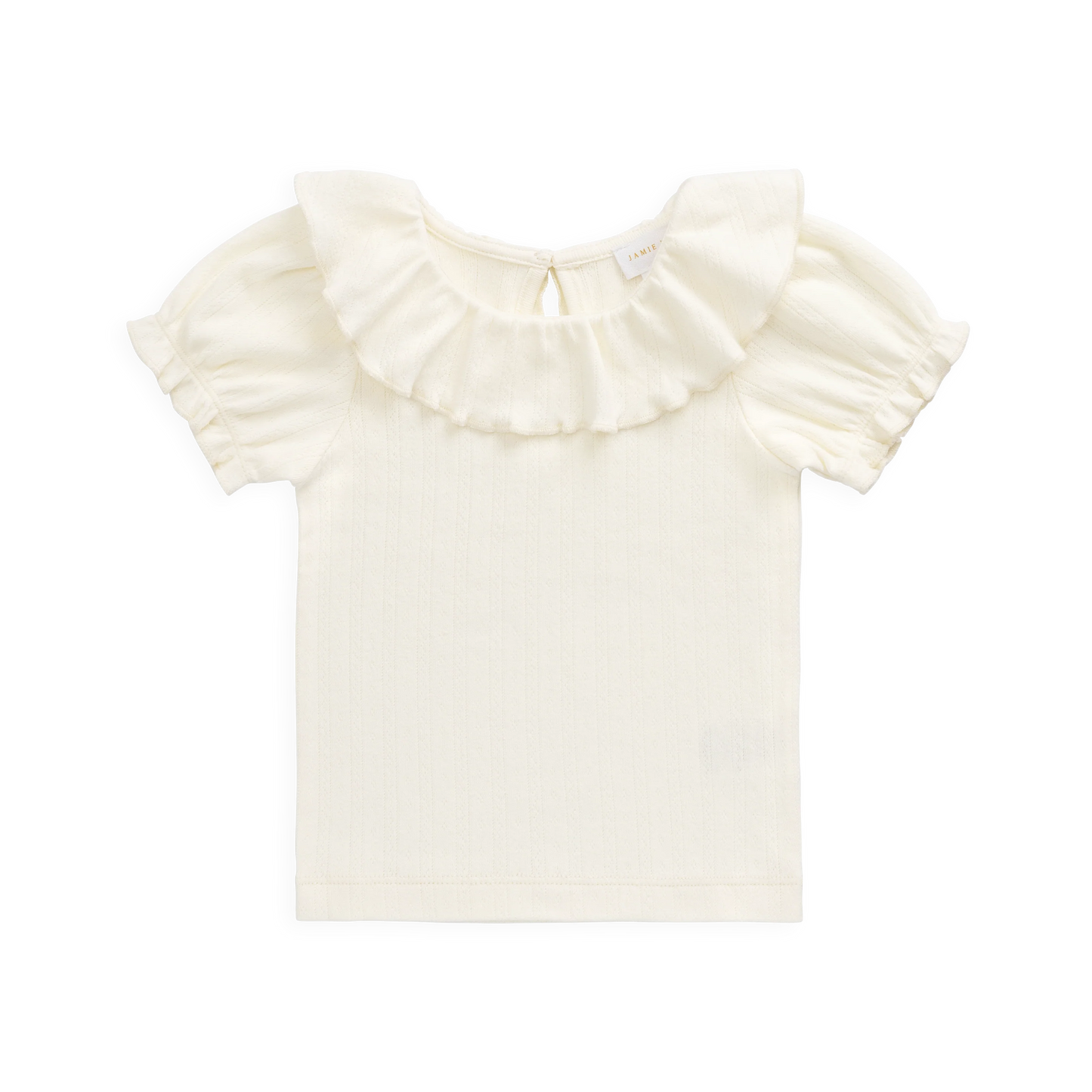 Pointelle Marlene Top - Parchment | Jamie Kay