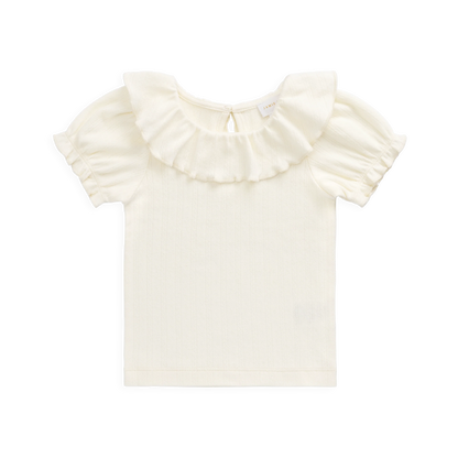 Pointelle Marlene Top - Parchment | Jamie Kay