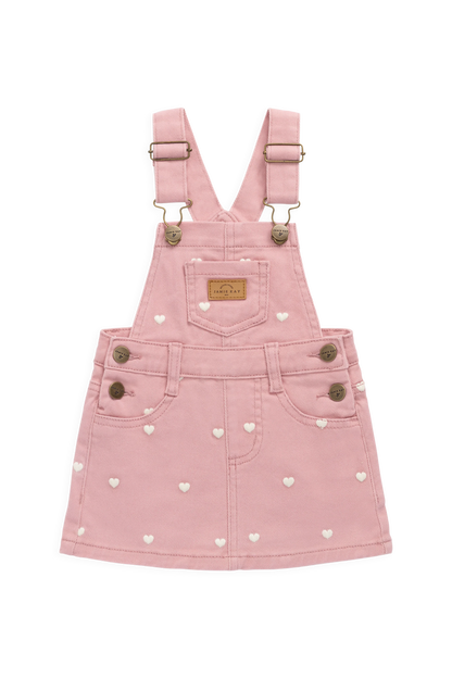Classic Overall Dress - Petite Heart Rose | Jamie Kay