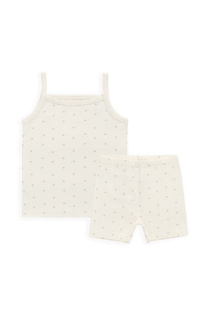 Jolie Singlet Set - Ditsy Cherries