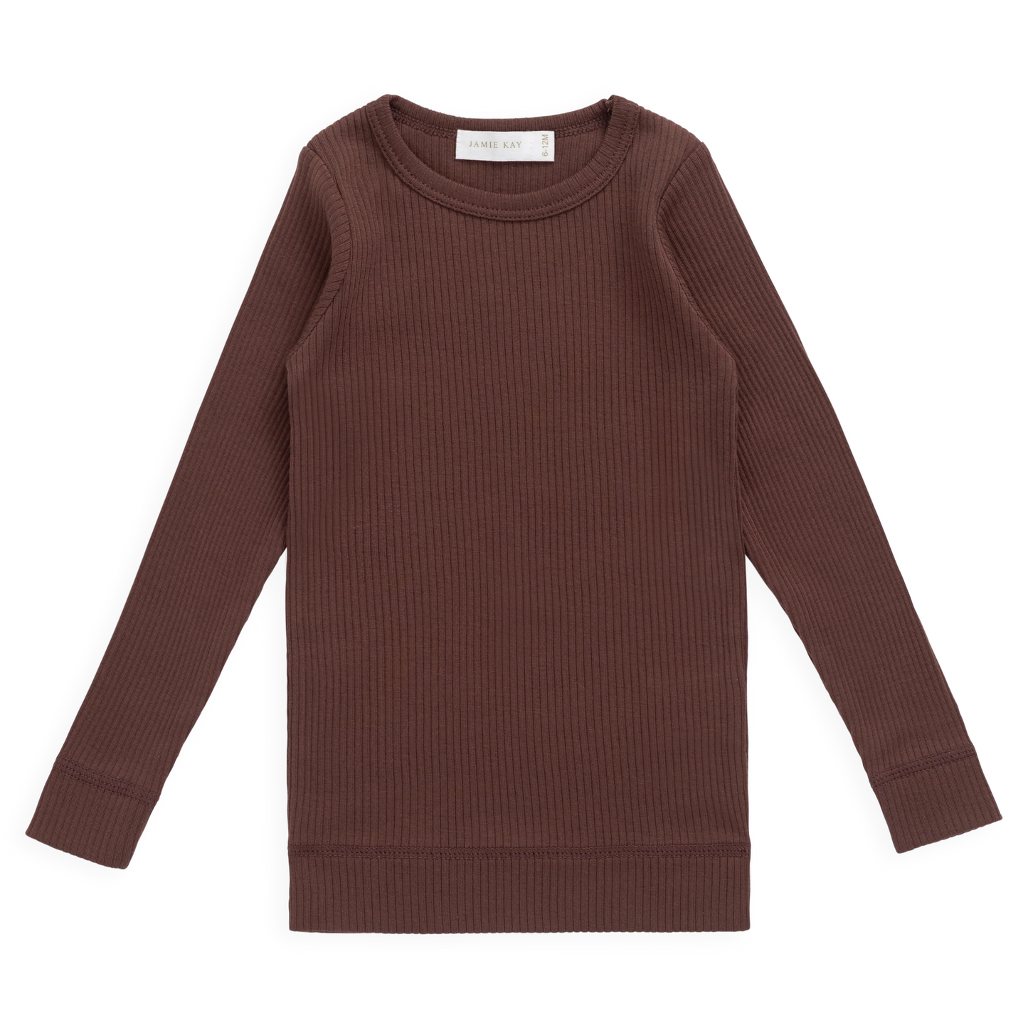 Modal Marina Long Sleeve Top - Burnt Cinnamon | Jamie Kay