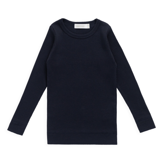Modal Marina Long Sleeve Top - Eclipse | Jamie Kay