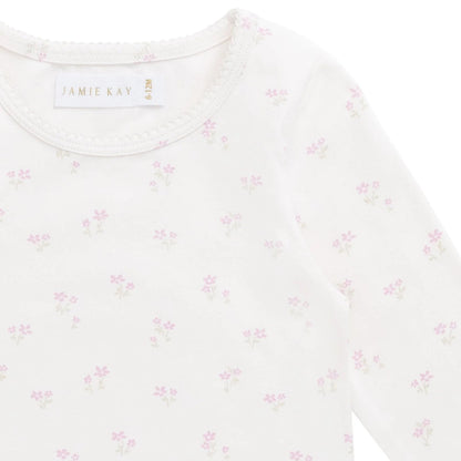 Organic Cotton Everyday Tee Shirt Pauline Pink | Jamie Kay