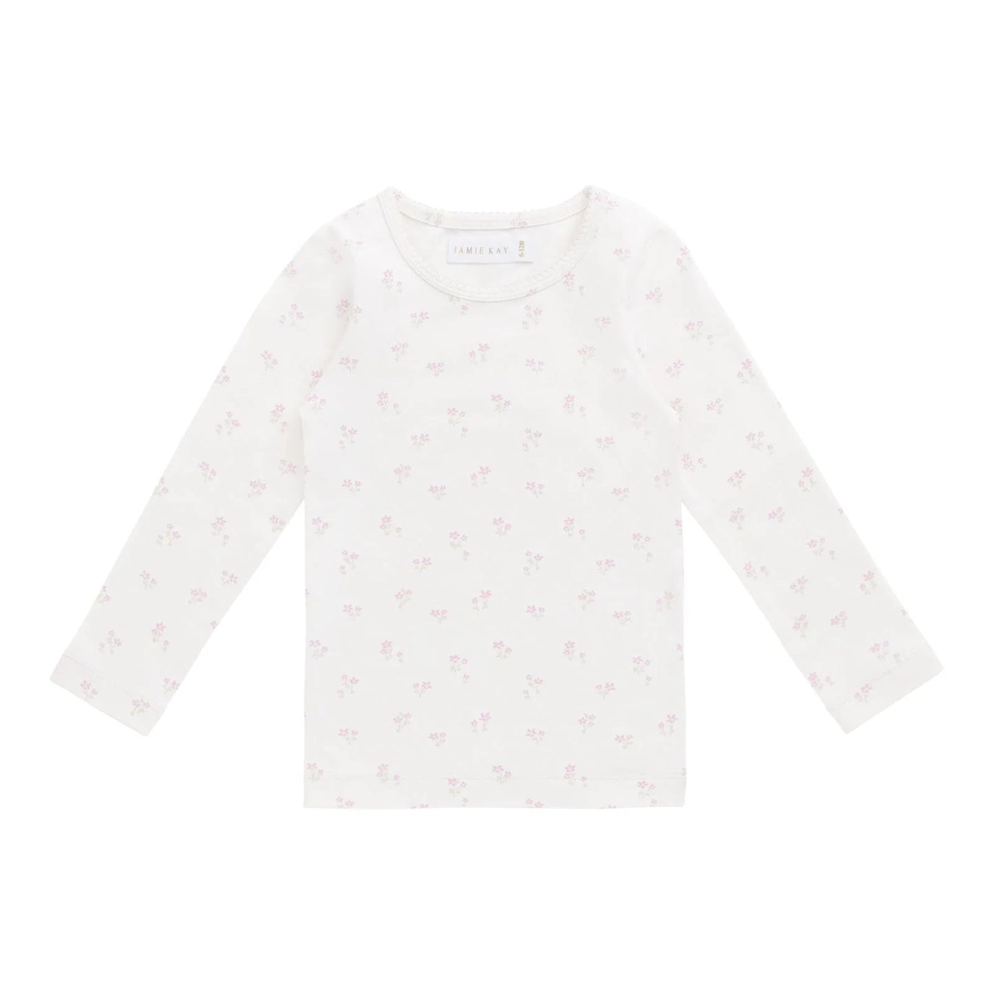 Organic Cotton Everyday Tee Shirt Pauline Pink | Jamie Kay