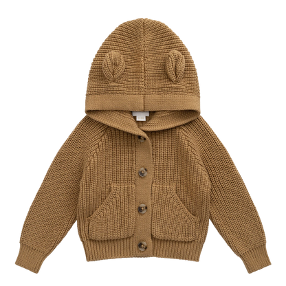 Bear Cardigan - Tawny Brown | Jamie Kay