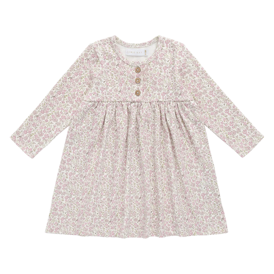 Bridget Dress Tully Mauve 1Y | Jamie Kay