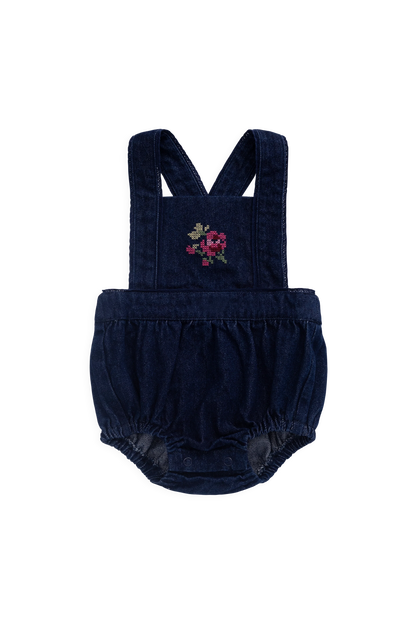 Calianna Playsuit - Deep Sea Denim Orchid Rose | Jamie Kay