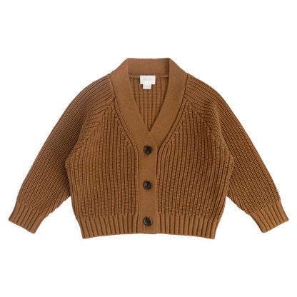 Cooper Knitted Cardigan - Butterscotch | Jamie Kay
