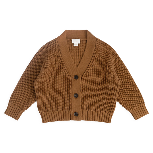 Cooper Knitted Cardigan - Butterscotch | Jamie Kay