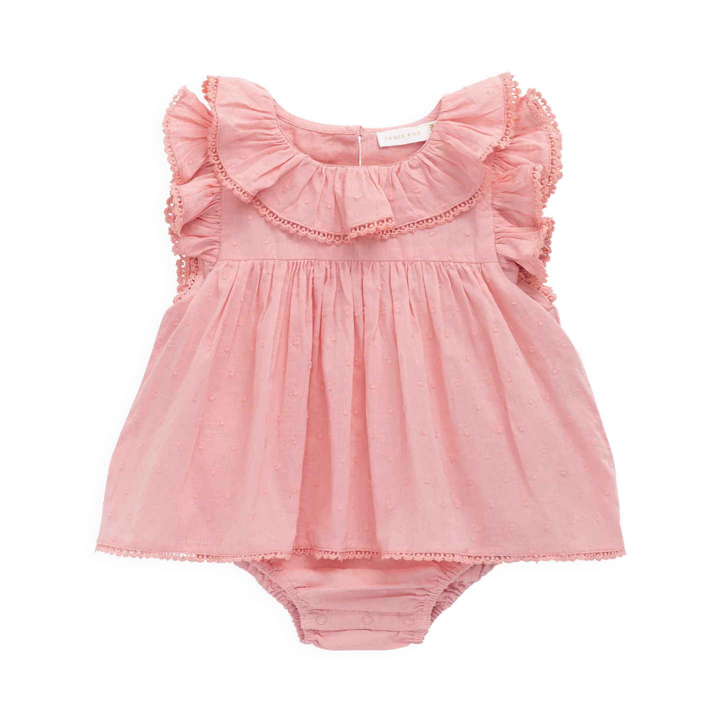 Frannie Playsuit - Swiss Pink | Jamie Kay