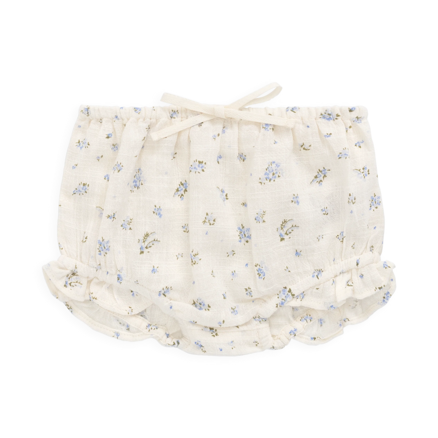 Organic Cotton Frill Bloomer Juniper Fields Blue | Jamie Kay