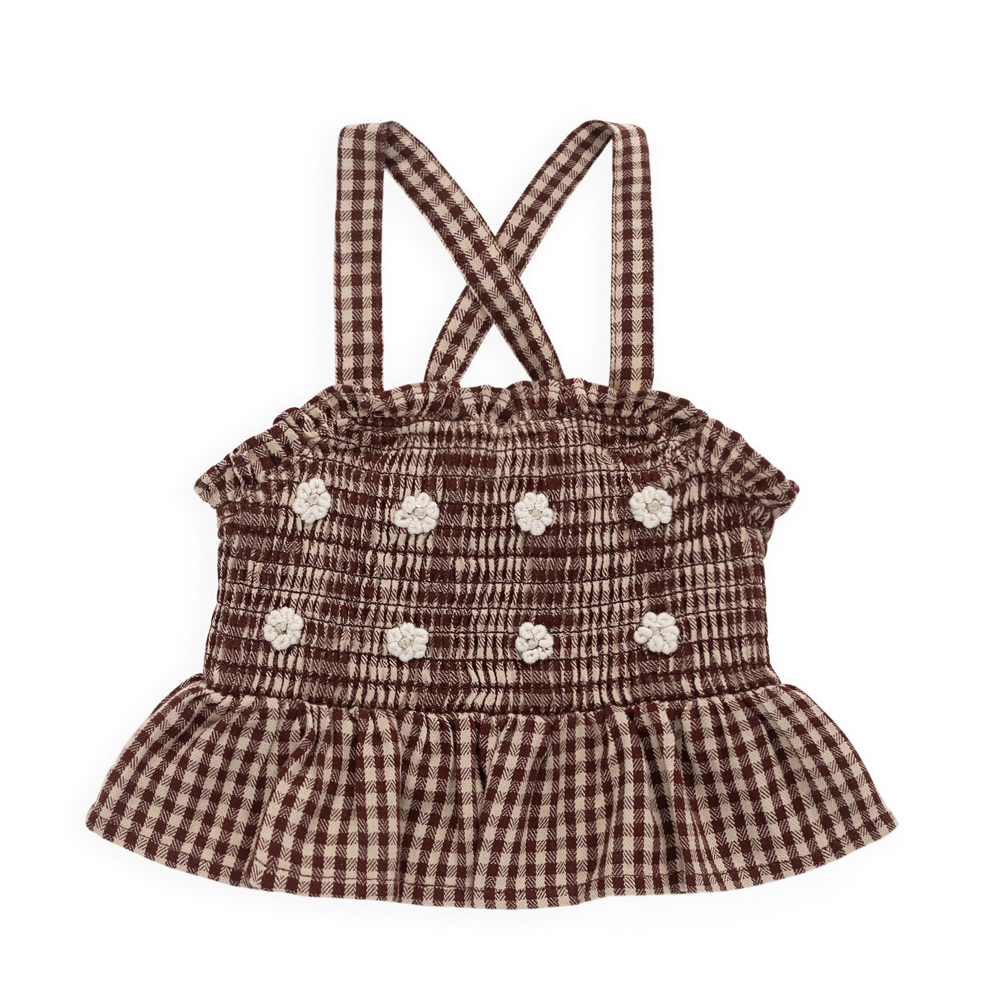 Auden Top - Cinnamon Gingham | Jamie Kay