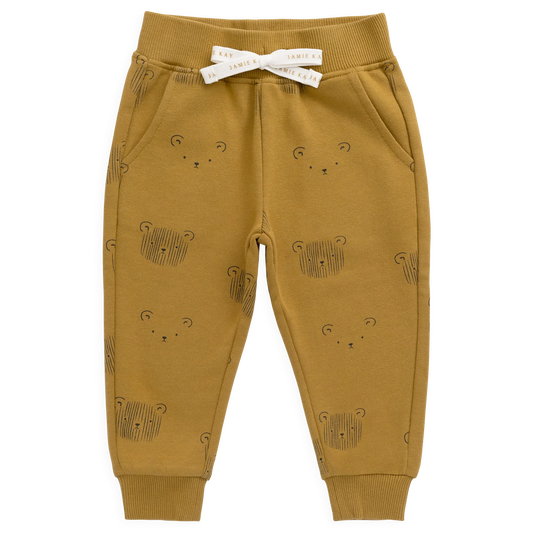 Nash Track Pant - Buckwheat Teddy Face | Jamie Kay