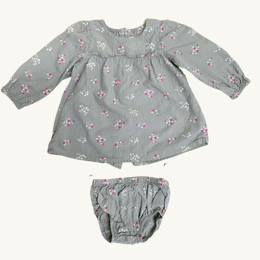 SM | Robe et bloomer floral Zara 3-6 mois