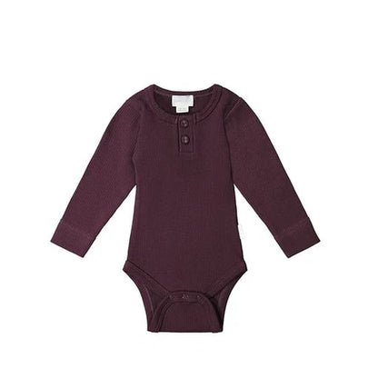 Long Sleeve Bodysuit Modal Sugar Plum | Jamie Kay 6-12M