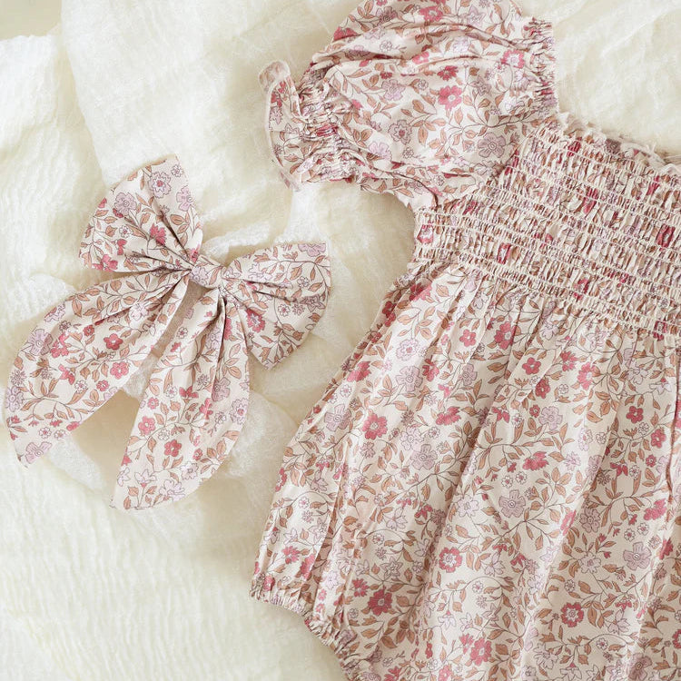 Romper Hazel blush garden | Noralee