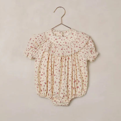 Eva Romper Red Floral | Rylee + Cru