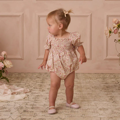Romper Hazel blush garden | Noralee