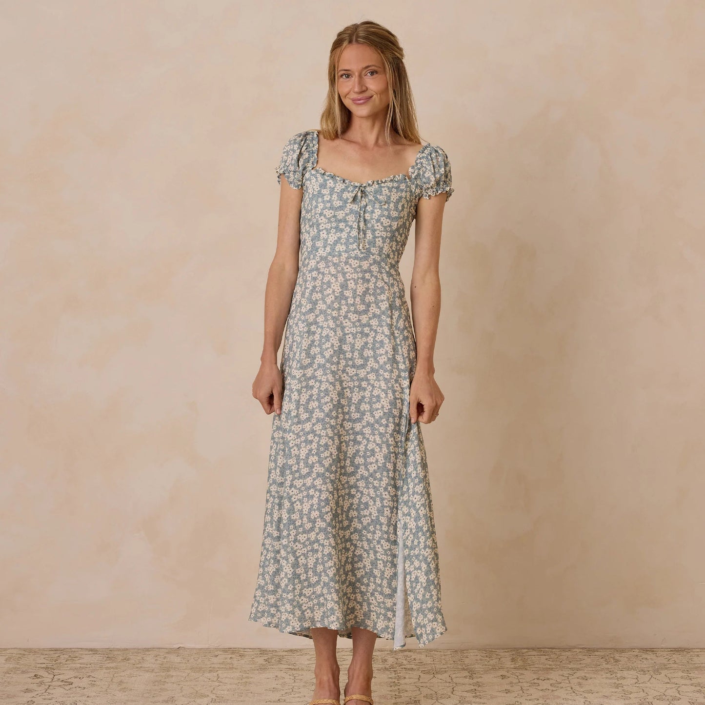 Robe Nancy Aqua Ditsy | Noralee