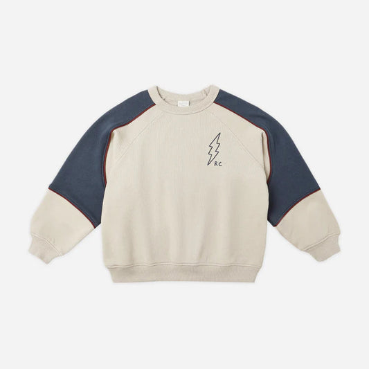 Paneled Sweatshirt Stone 2-3Y | Rylee + Cru